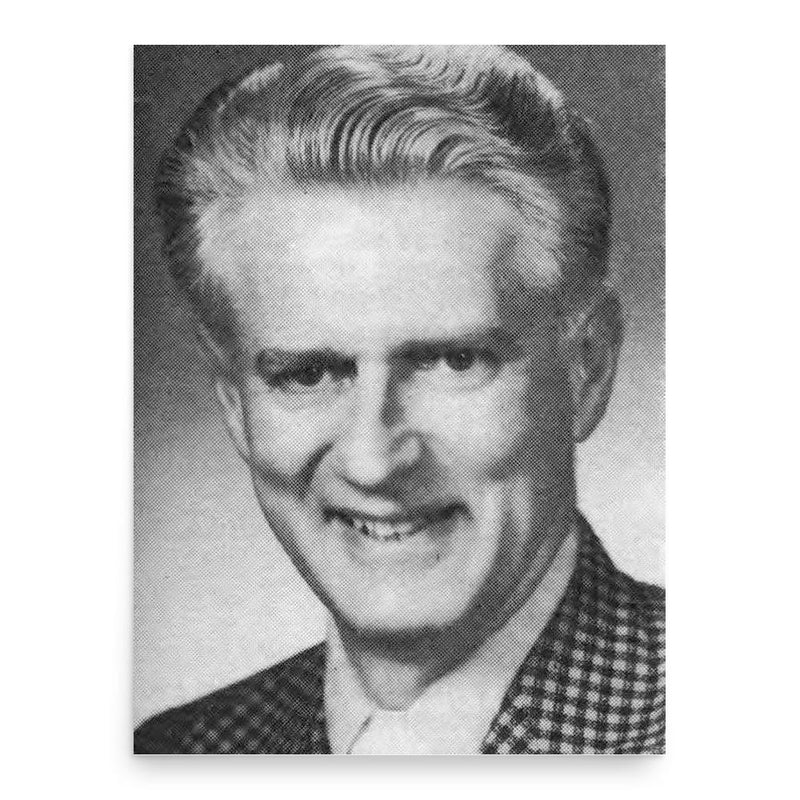 Carl Salser poster print, in size 18x24 inches.