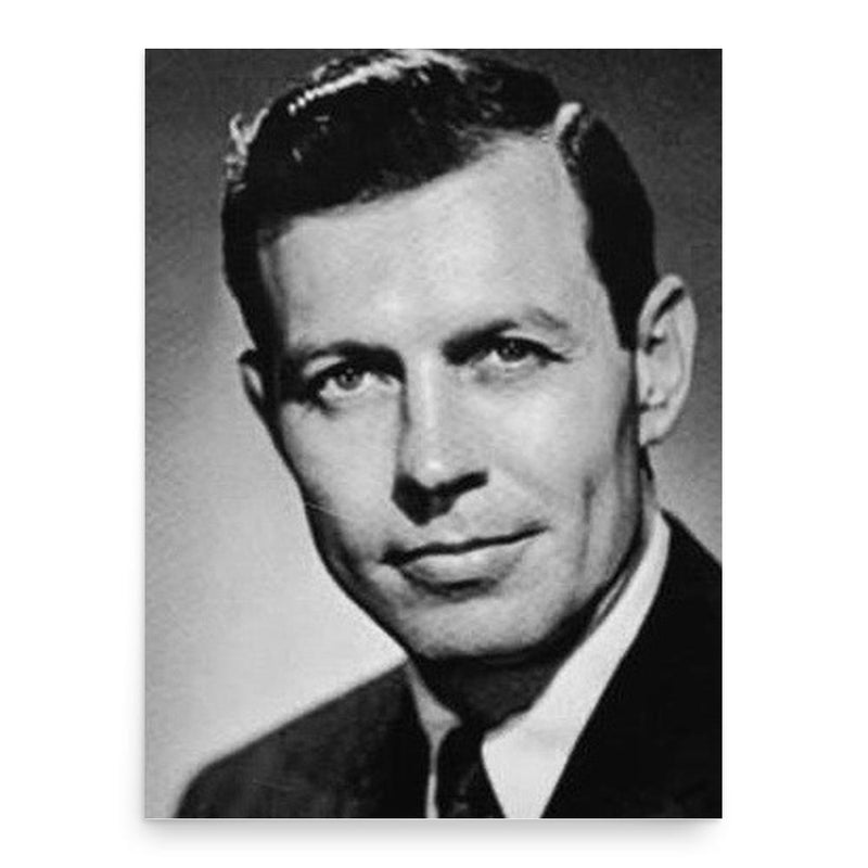 Carl Sanders poster print, in size 18x24 inches.