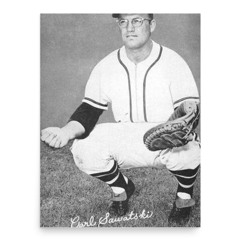 Carl Sawatski poster print, in size 18x24 inches.