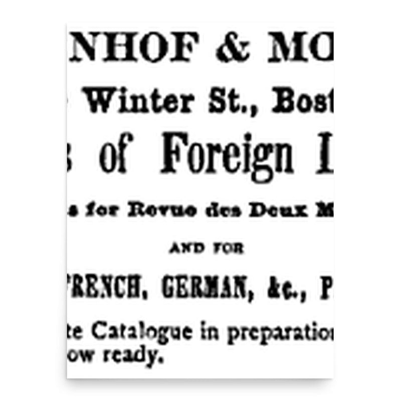 Carl Schoenhof poster print, in size 18x24 inches.