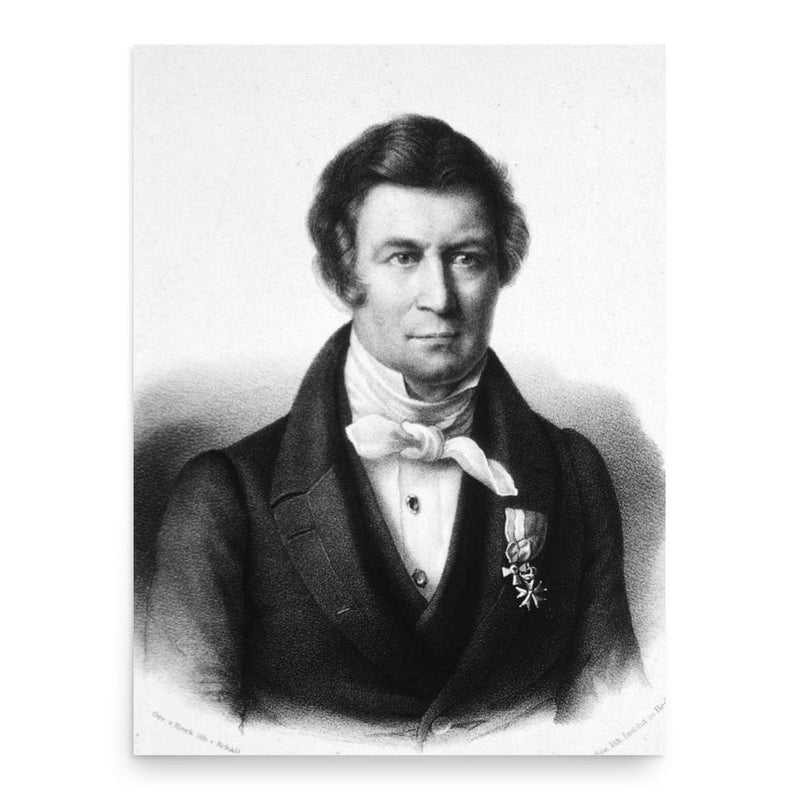 Carl Sigismund Kunth poster print, in size 18x24 inches.