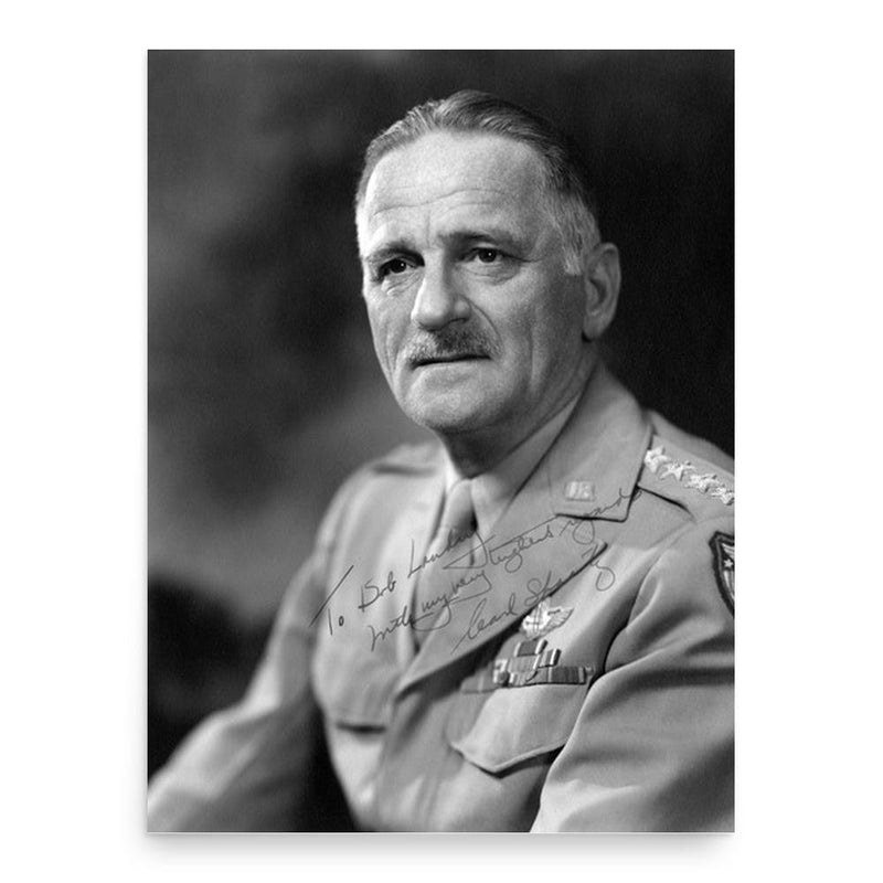 Carl Spaatz poster print, in size 18x24 inches.