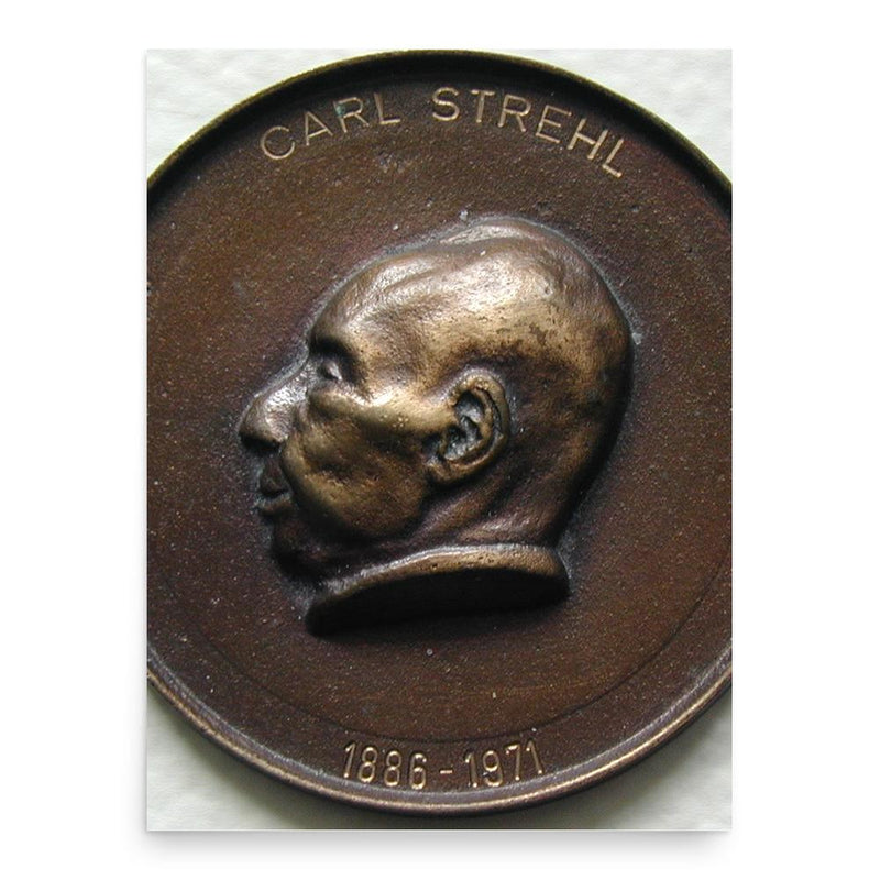 Carl Strehl poster print, in size 18x24 inches.