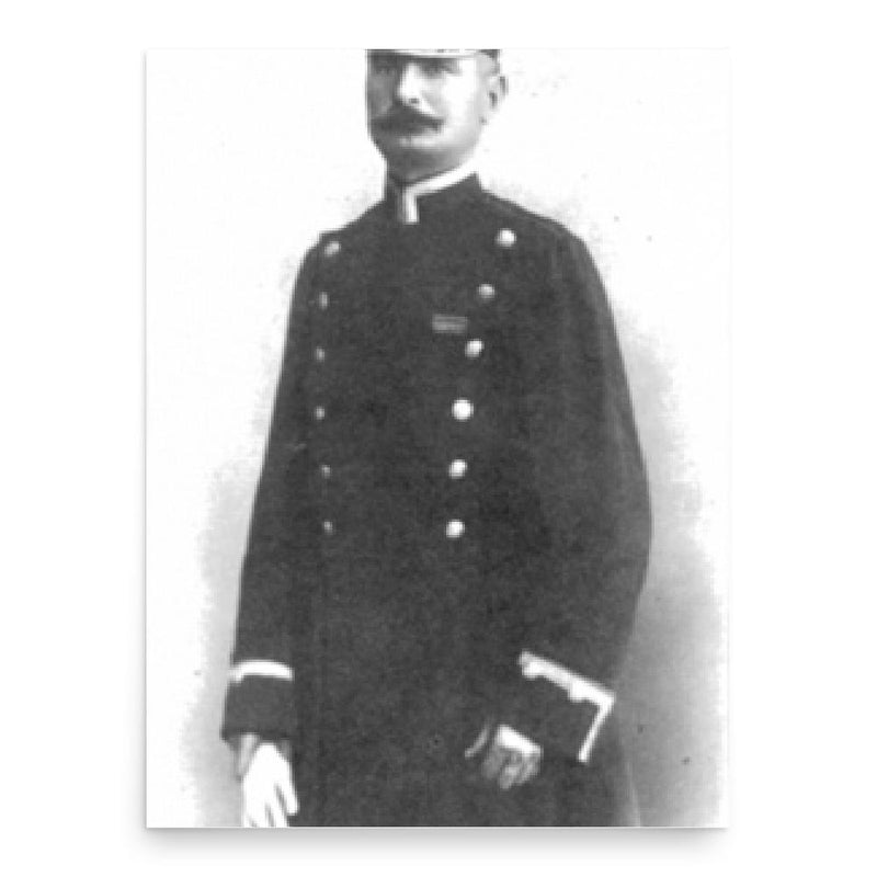 Carl Teike poster print, in size 18x24 inches.