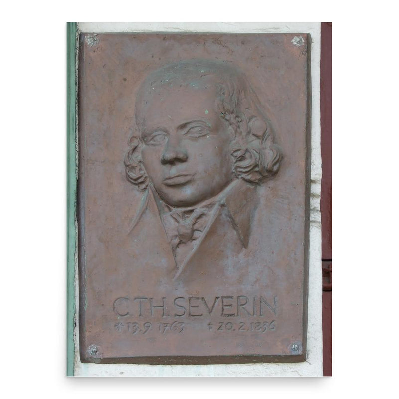 Carl Theodor Severin poster print, in size 18x24 inches.