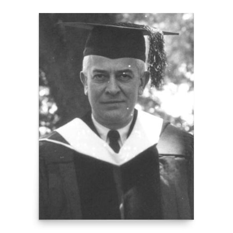 Carl Van Doren poster print, in size 18x24 inches.