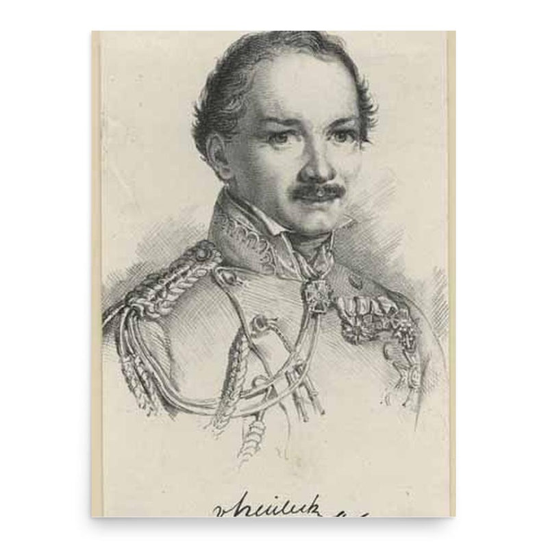 Carl Wilhelm von Heideck poster print, in size 18x24 inches.