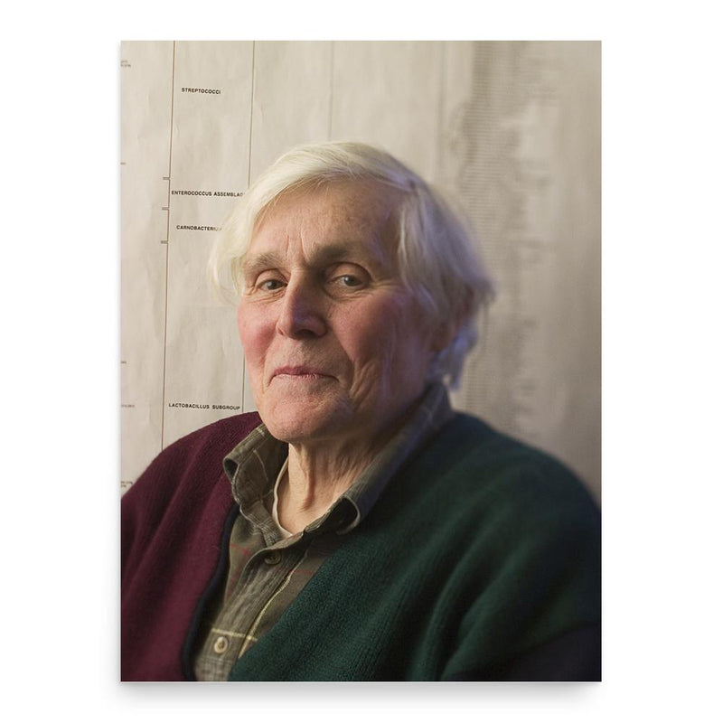 Carl Woese poster print, in size 18x24 inches.