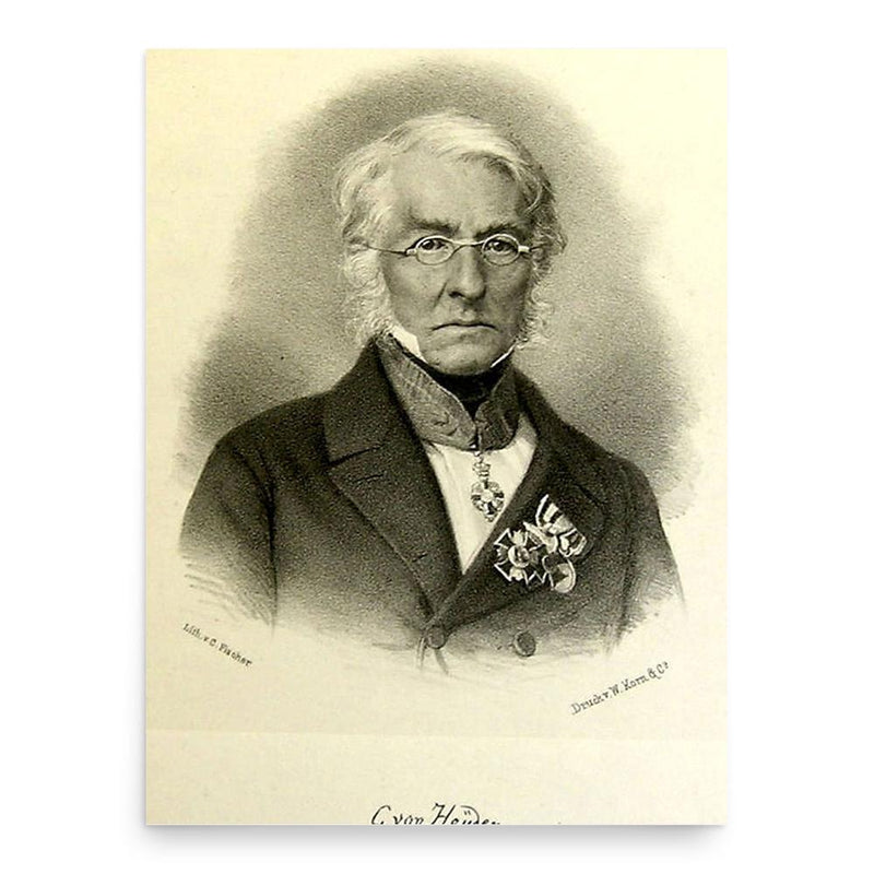 Carl von Heyden poster print, in size 18x24 inches.
