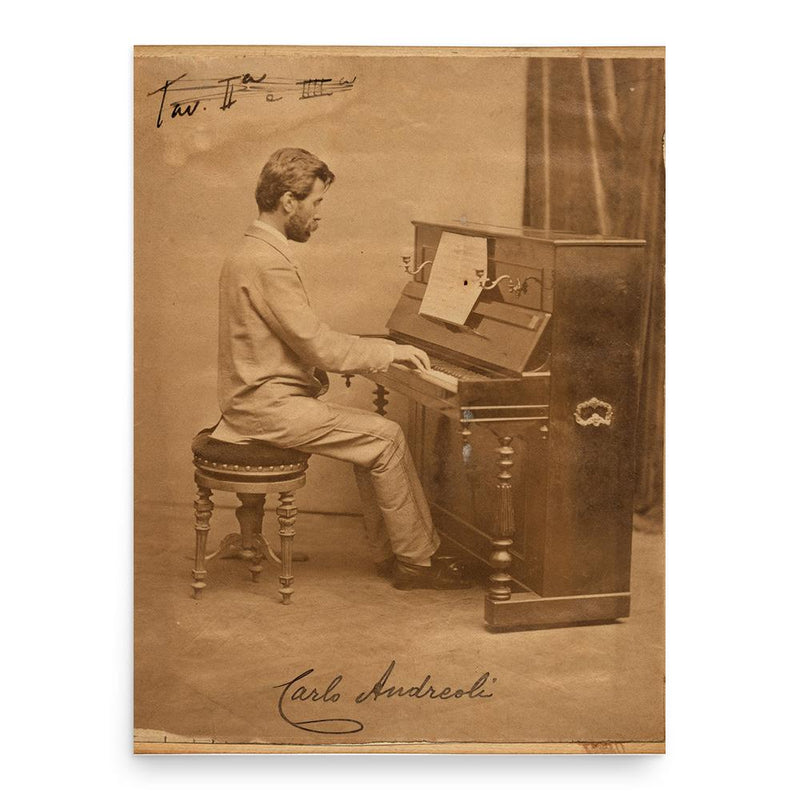 Carlo Andreoli poster print, in size 18x24 inches.