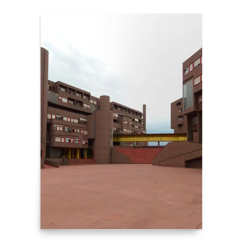 Carlo Aymonino poster print, in size 18x24 inches.