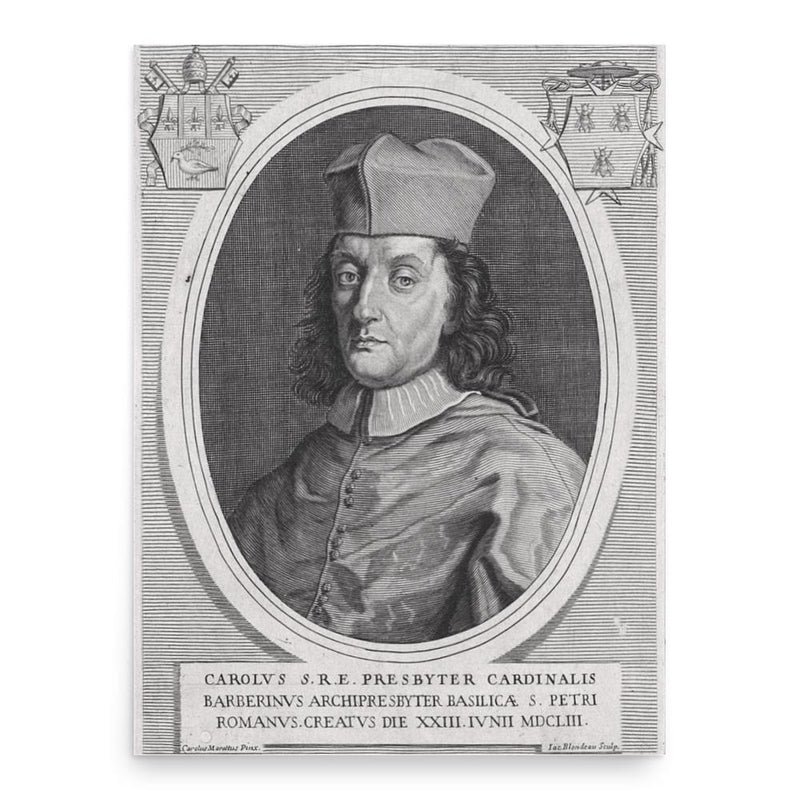 Carlo Barberini poster print, in size 18x24 inches.