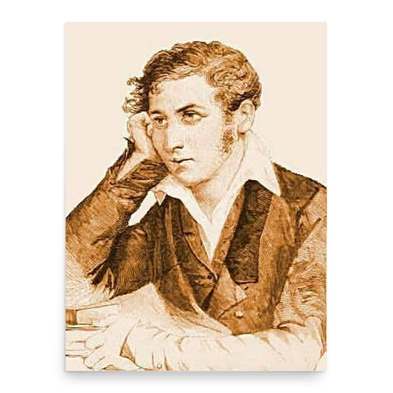 Carlo Cattaneo poster print, in size 18x24 inches.