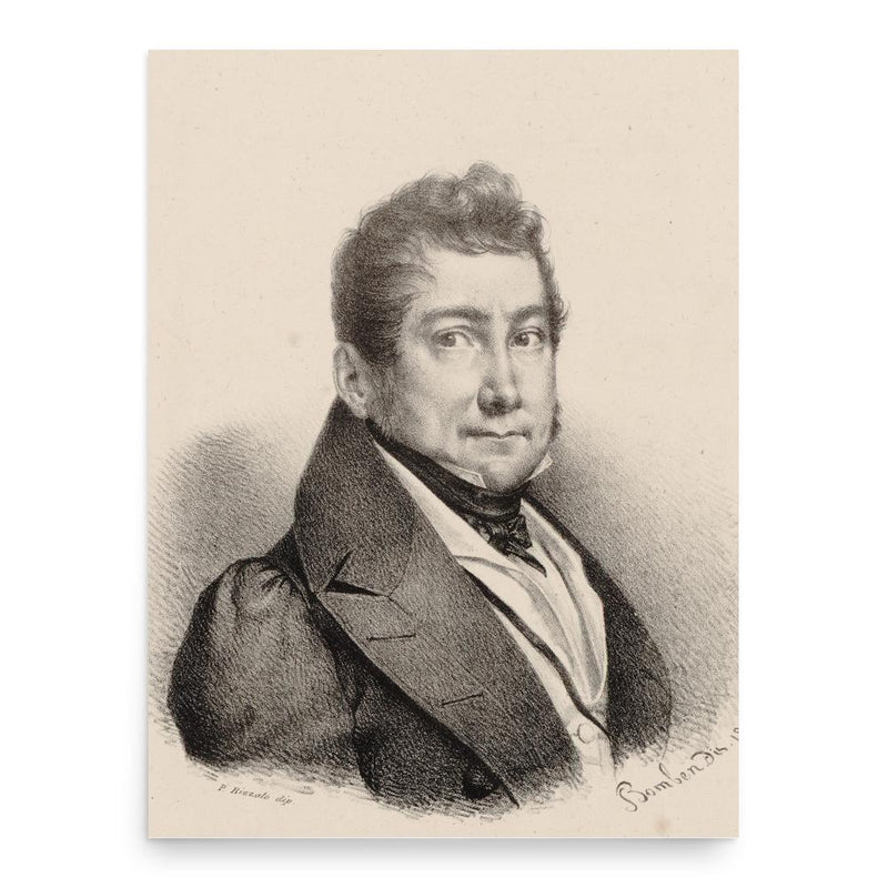 Carlo Coccia poster print, in size 18x24 inches.