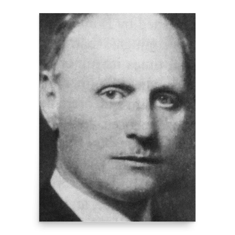 Carlo Emilio Bonferroni poster print, in size 18x24 inches.