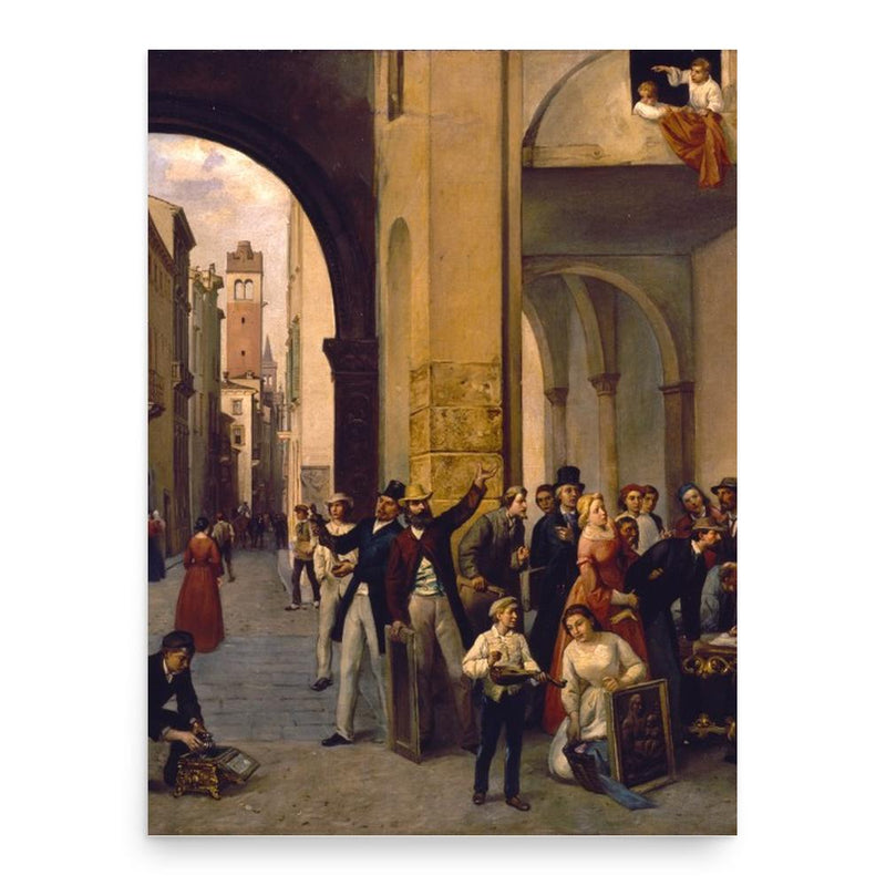 Carlo Ferrari poster print, in size 18x24 inches.