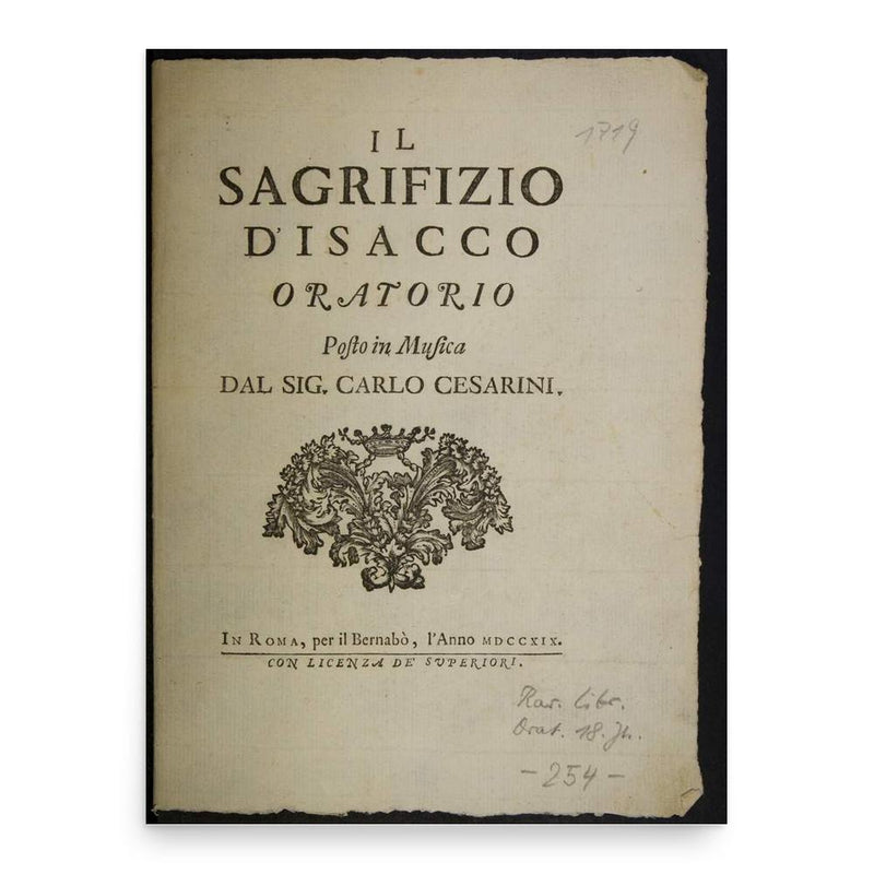 Carlo Francesco Cesarini poster print, in size 18x24 inches.