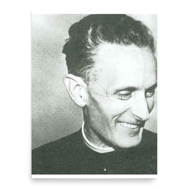 Carlo Gnocchi poster print, in size 18x24 inches.