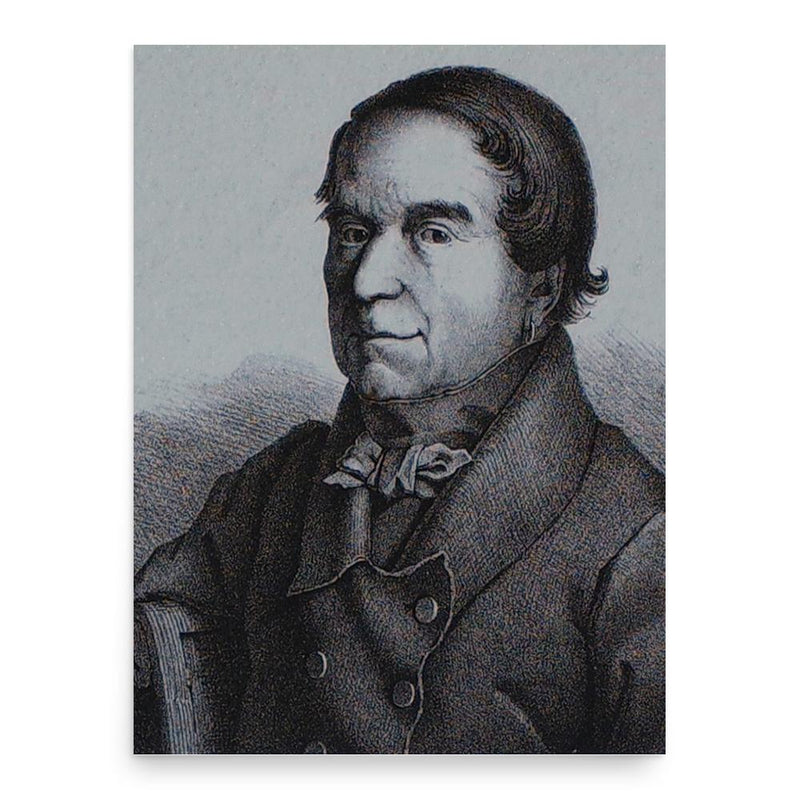 Carlo Ignazio Pozzi poster print, in size 18x24 inches.