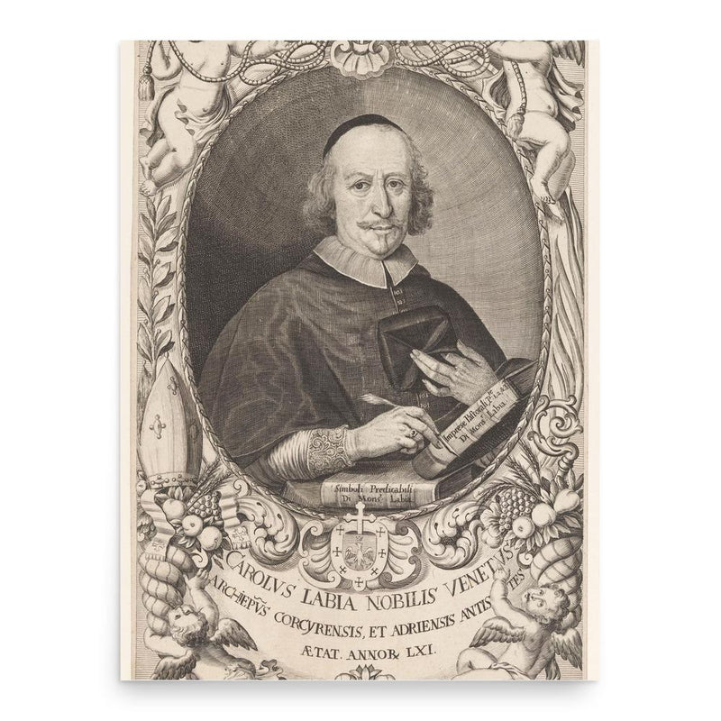 Carlo Labia poster print, in size 18x24 inches.