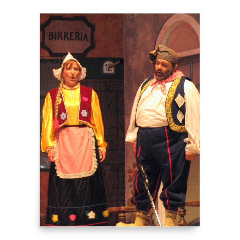 Carlo Lombardo poster print, in size 18x24 inches.