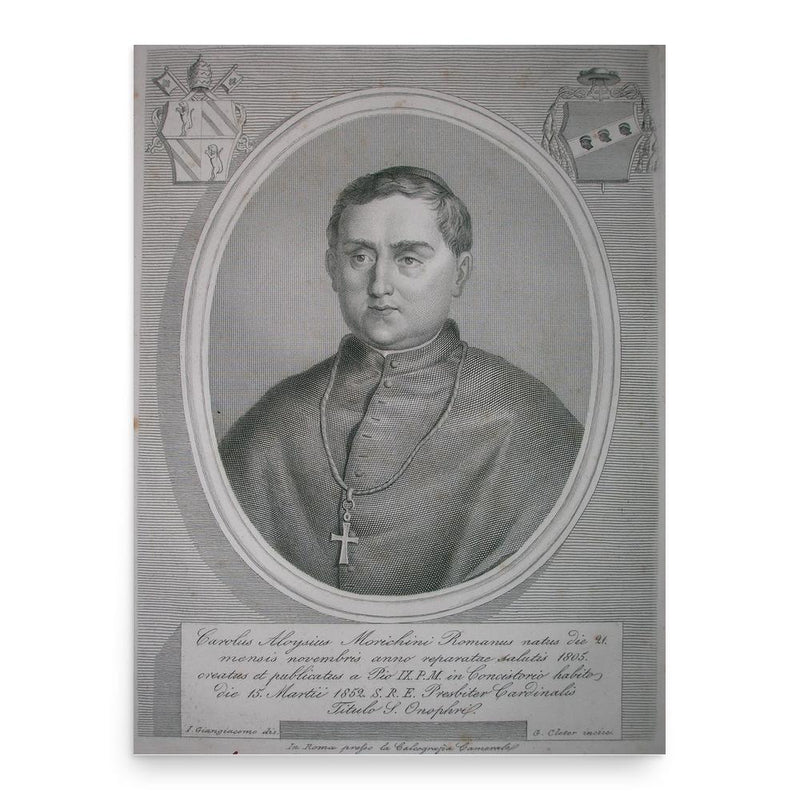 Carlo Luigi Morichini poster print, in size 18x24 inches.
