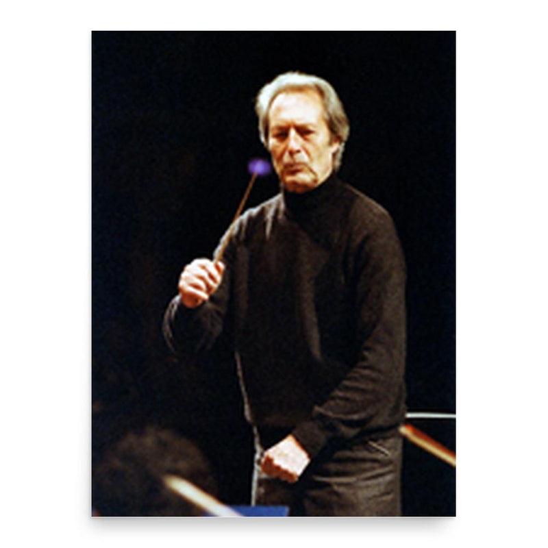 Carlo Maria Giulini poster print, in size 18x24 inches.