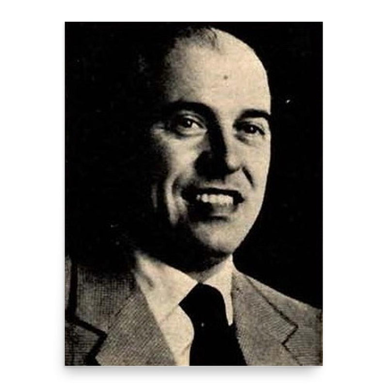 Carlo Ponti poster print, in size 18x24 inches.