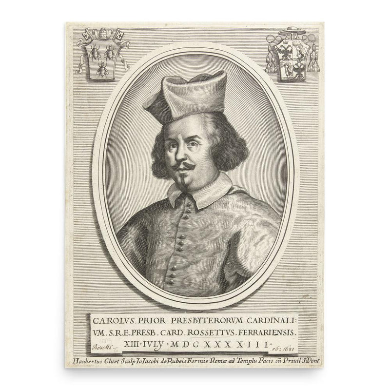 Carlo Rossetti poster print, in size 18x24 inches.