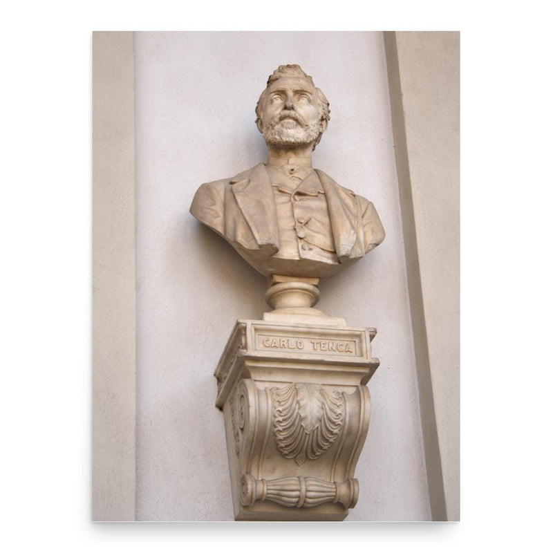 Carlo Tenca poster print, in size 18x24 inches.