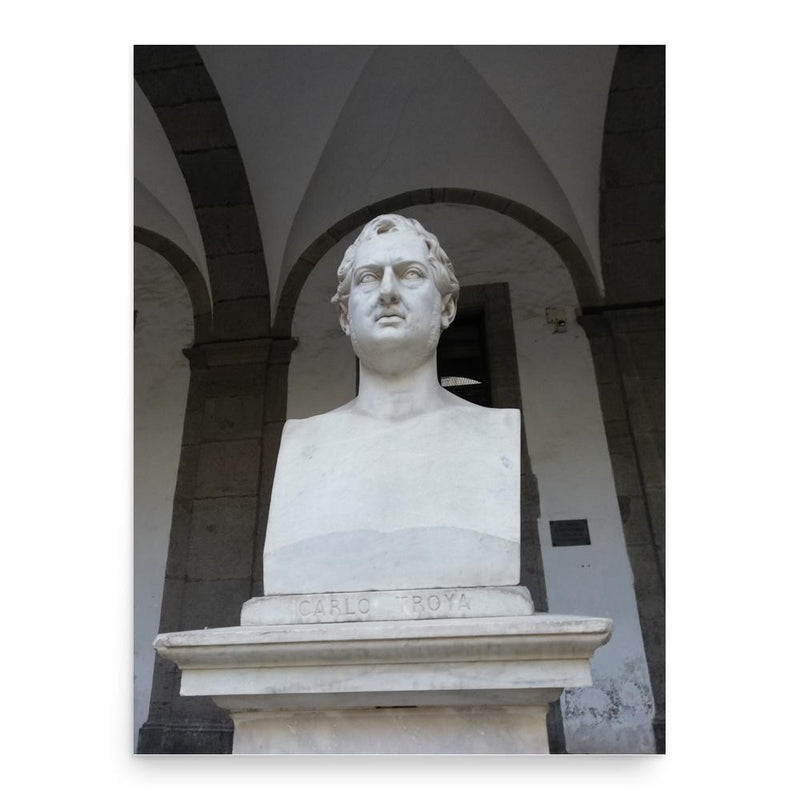 Carlo Troya poster print, in size 18x24 inches.