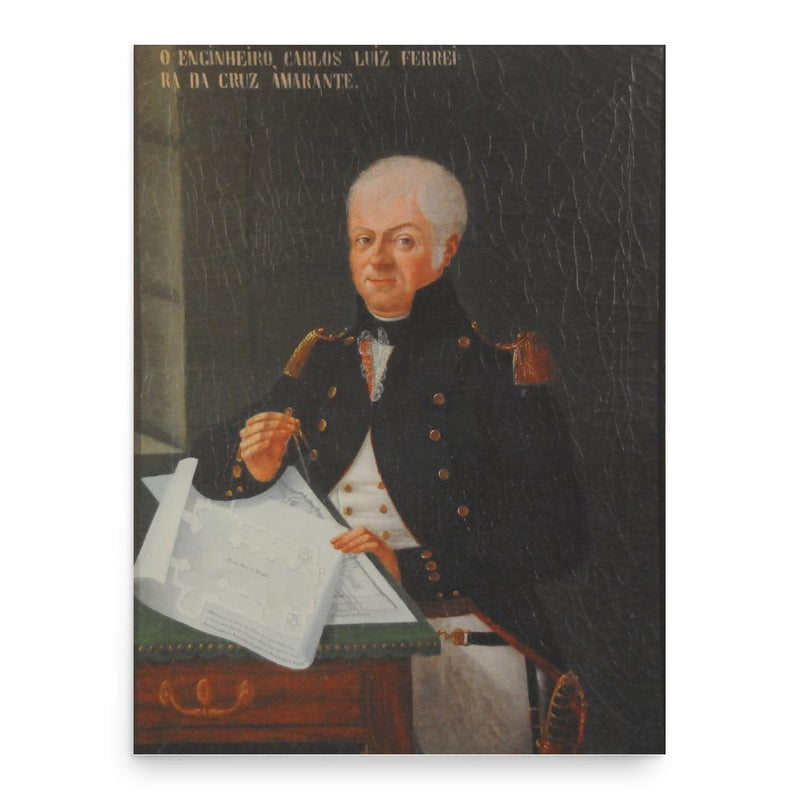 Carlos Amarante poster print, in size 18x24 inches.