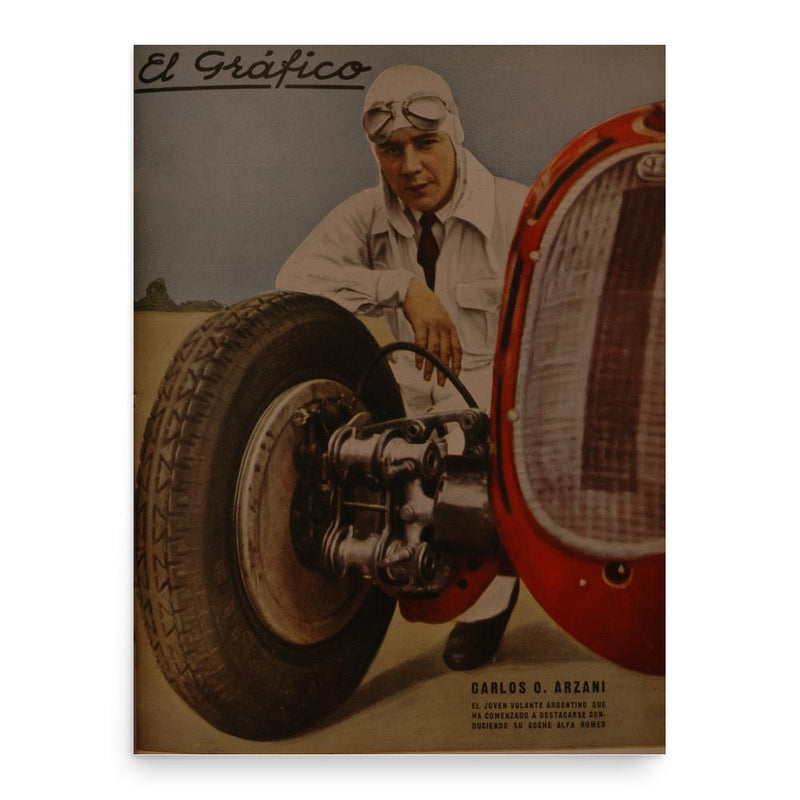 Carlos Arzani poster print, in size 18x24 inches.