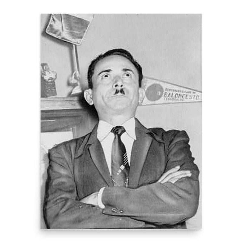 Carlos Castillo Armas poster print, in size 18x24 inches.