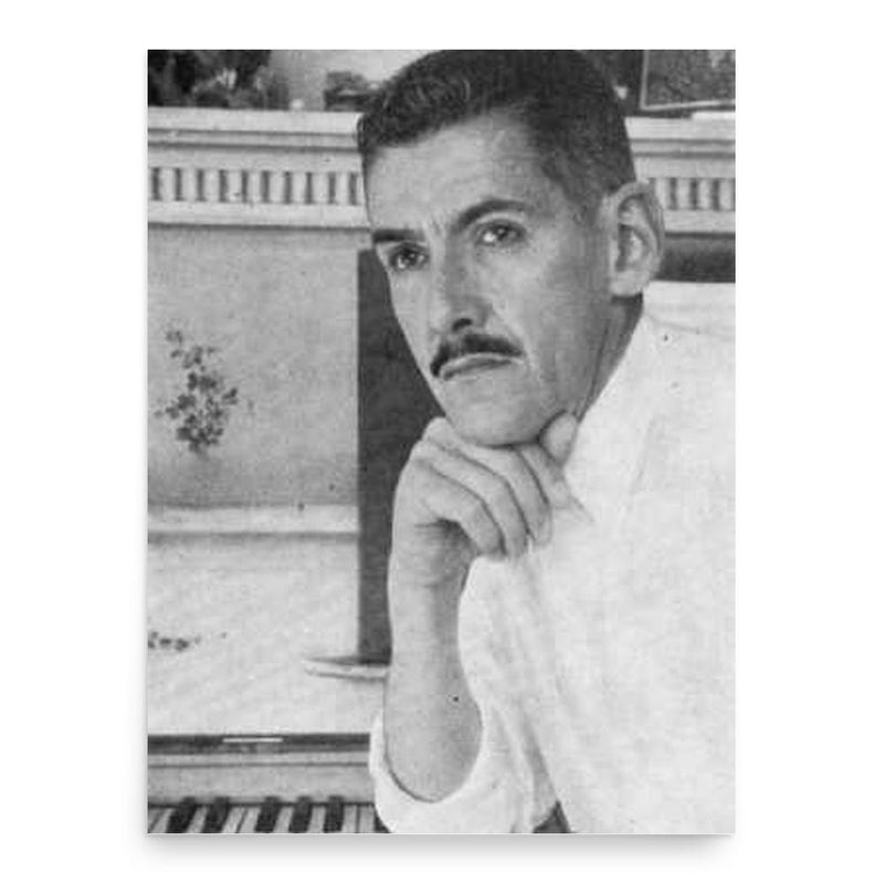 Carlos Guastavino poster print, in size 18x24 inches.