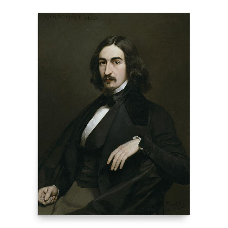 Carlos Luis de Ribera y Fieve poster print, in size 18x24 inches.