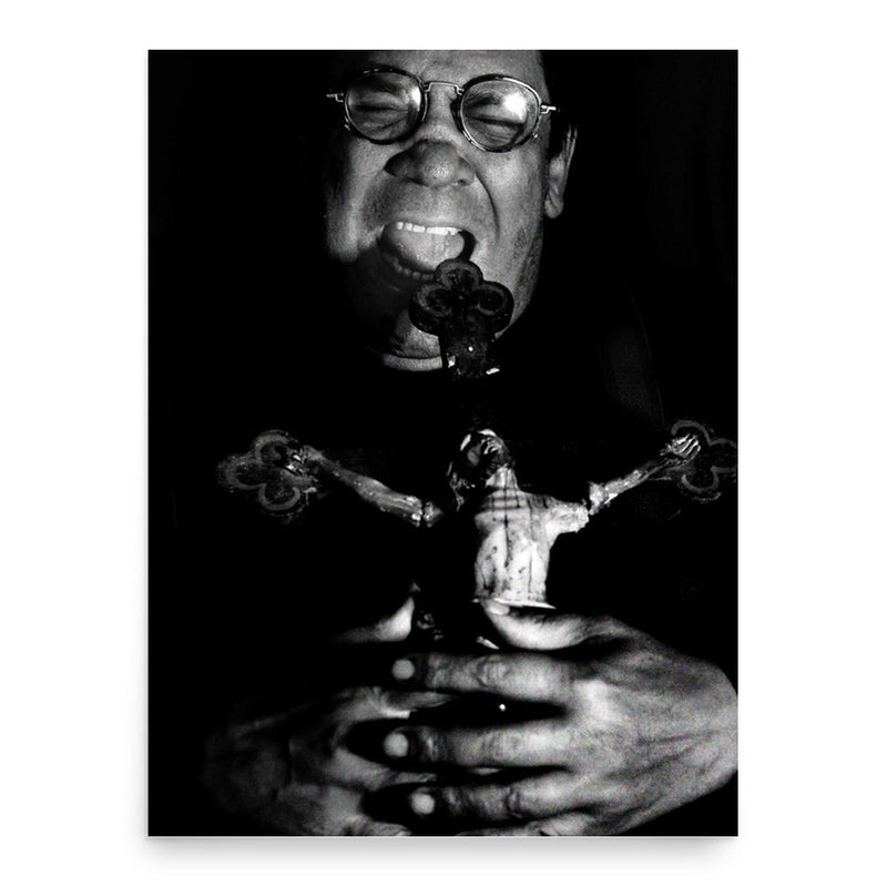 Carlos Mayolo poster print, in size 18x24 inches.