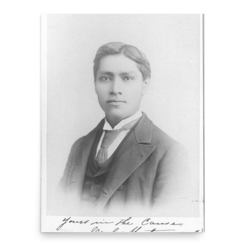 Carlos Montezuma poster print, in size 18x24 inches.