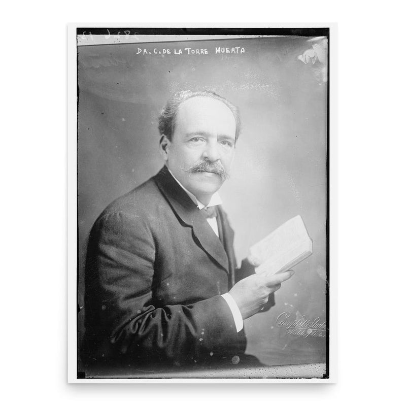 Carlos de la Torre y Huerta poster print, in size 18x24 inches.