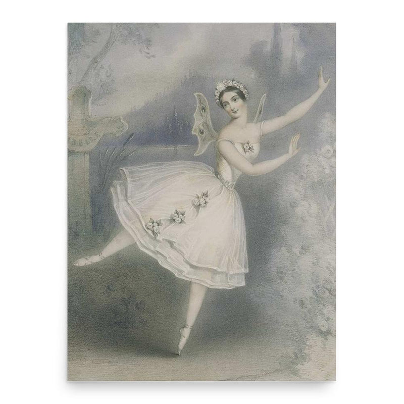 Carlotta Grisi poster print, in size 18x24 inches.