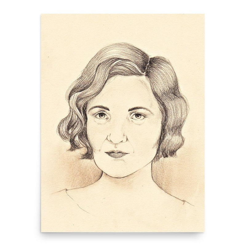 Carmen Laforet poster print, in size 18x24 inches.