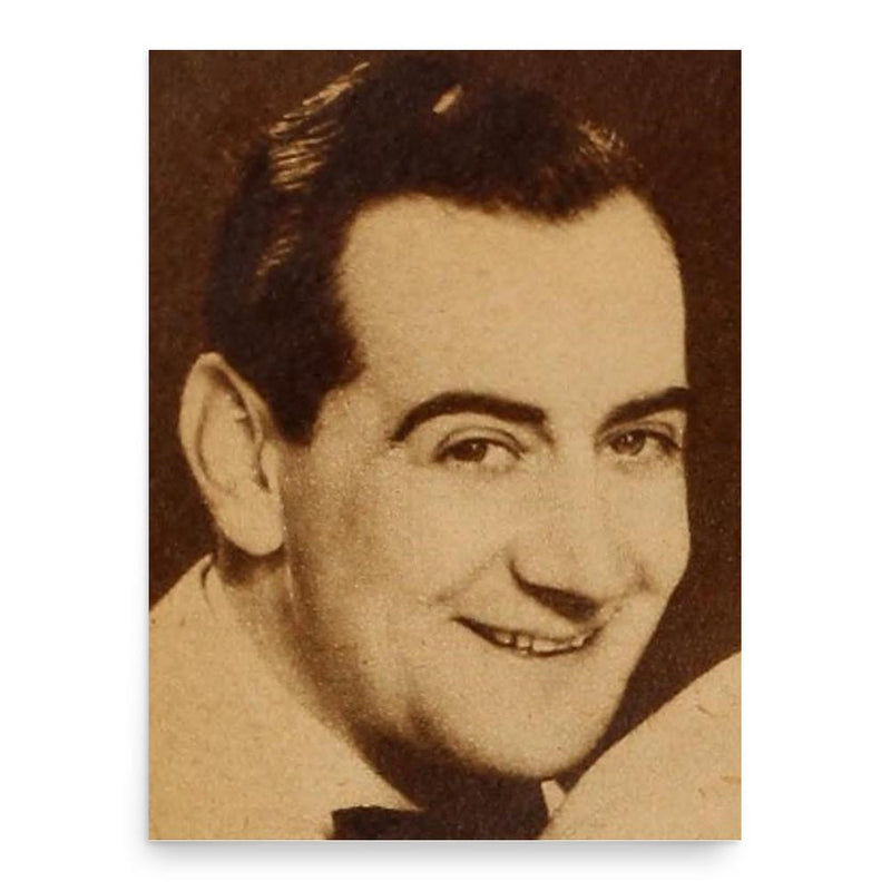 Carmen Lombardo poster print, in size 18x24 inches.