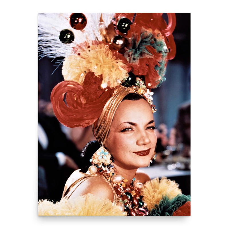 Carmen Miranda poster print, in size 18x24 inches.