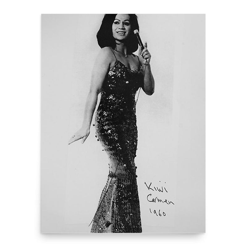 Carmen Rupe poster print, in size 18x24 inches.