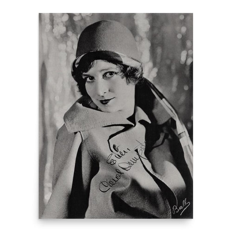 Carol Dempster poster print, in size 18x24 inches.