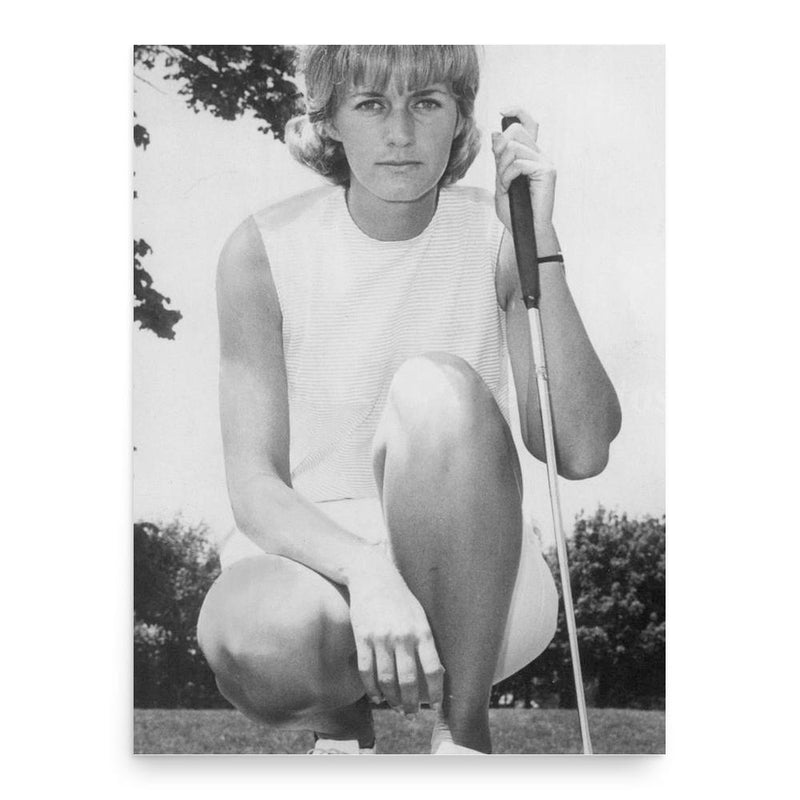 Carol Mann poster print, in size 18x24 inches.