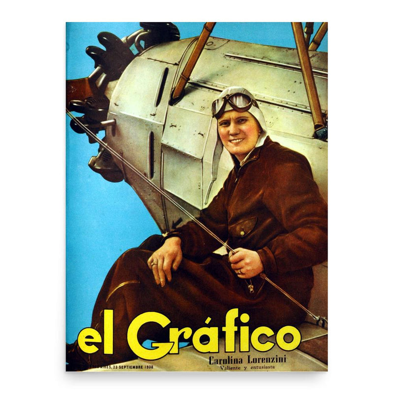 Carola Lorenzini poster print, in size 18x24 inches.