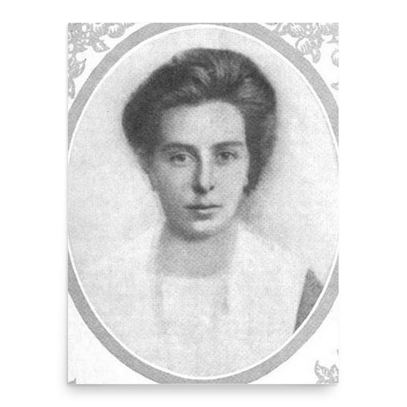 Carola Woerishoffer poster print, in size 18x24 inches.