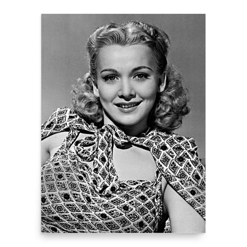 Carole Landis poster print, in size 18x24 inches.