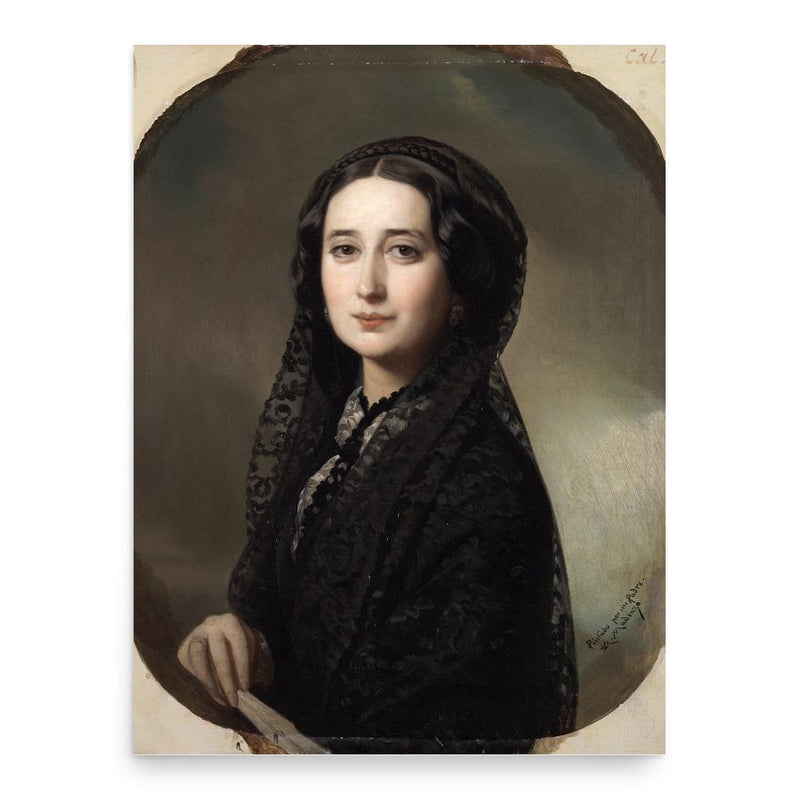 Carolina Coronado poster print, in size 18x24 inches.